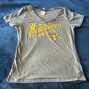 womens wvu v-neck t shirt